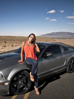 Screenshot №1 pro téma Ford Mustang Girl 240x320