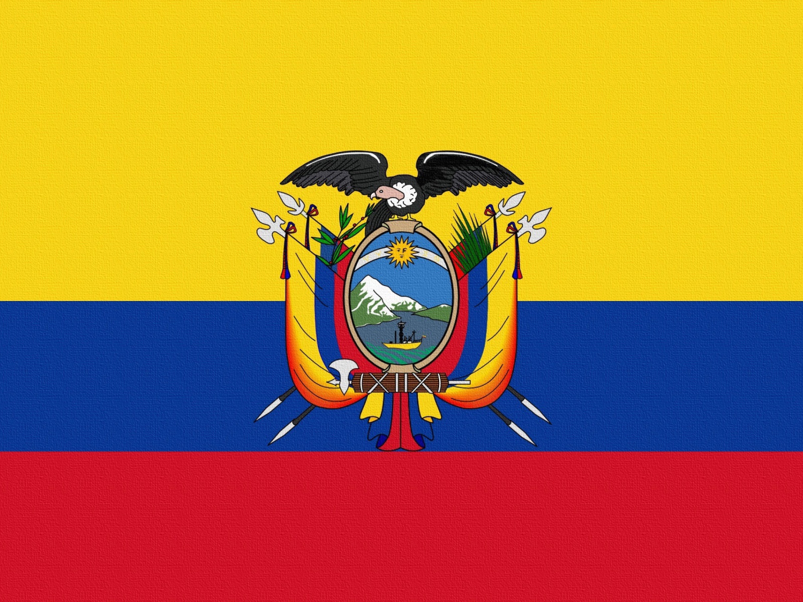 Screenshot №1 pro téma Ecuador Flag 1600x1200