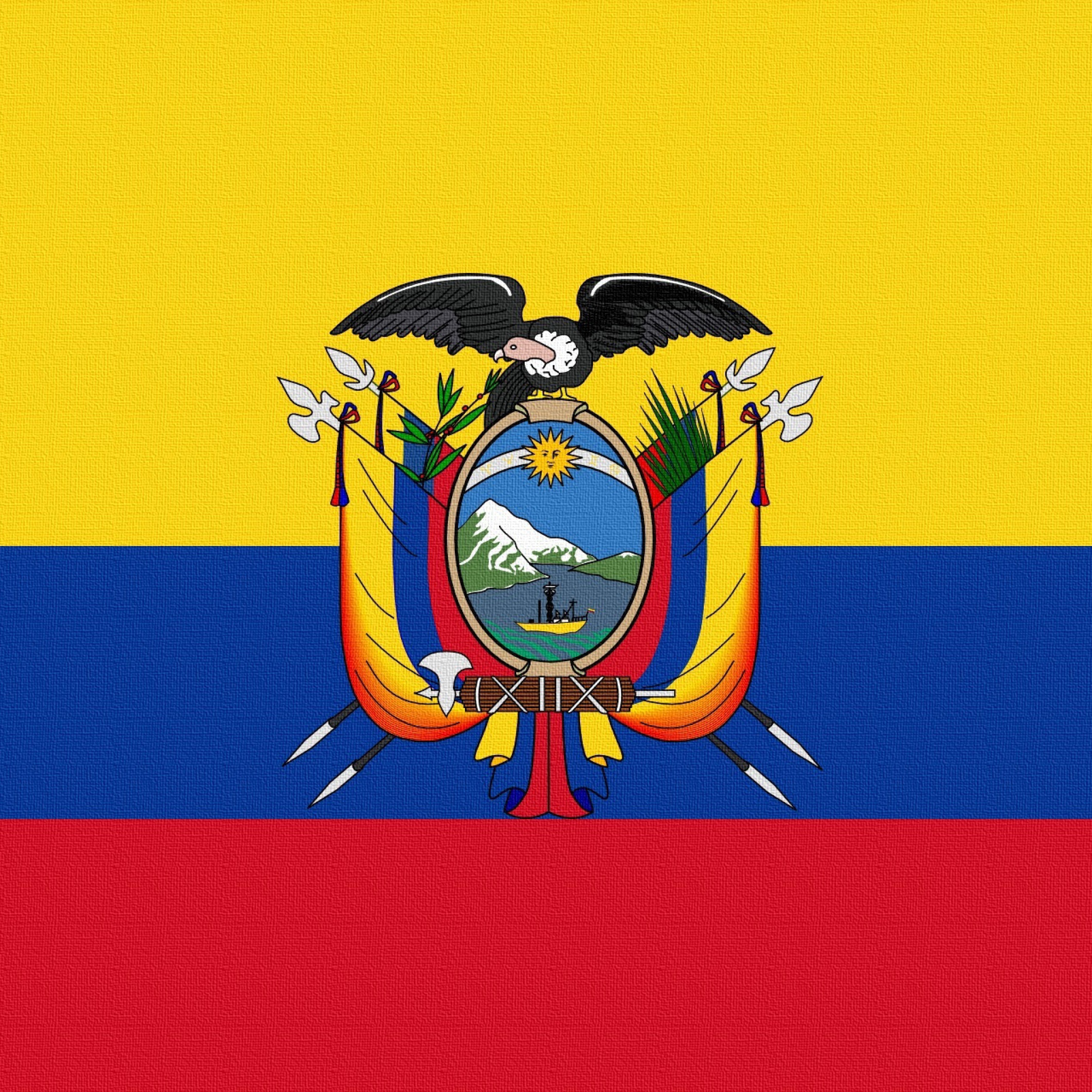 Ecuador Flag wallpaper 2048x2048