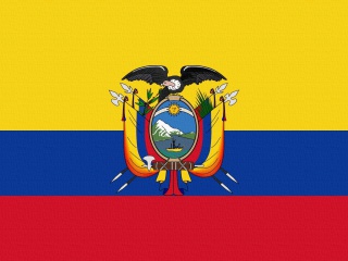 Das Ecuador Flag Wallpaper 320x240
