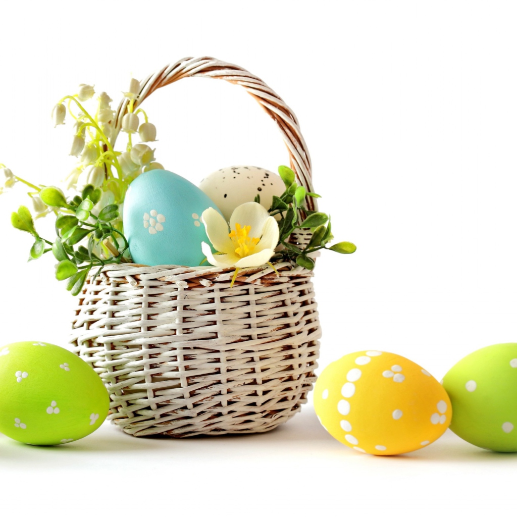 Das Easter Basket Wallpaper 1024x1024