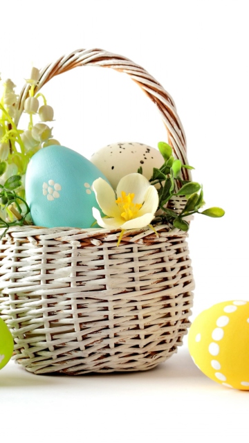 Обои Easter Basket 360x640