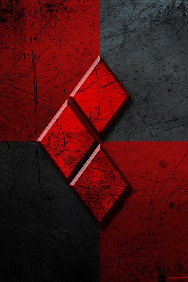 Red Rhombus wallpaper 640x960