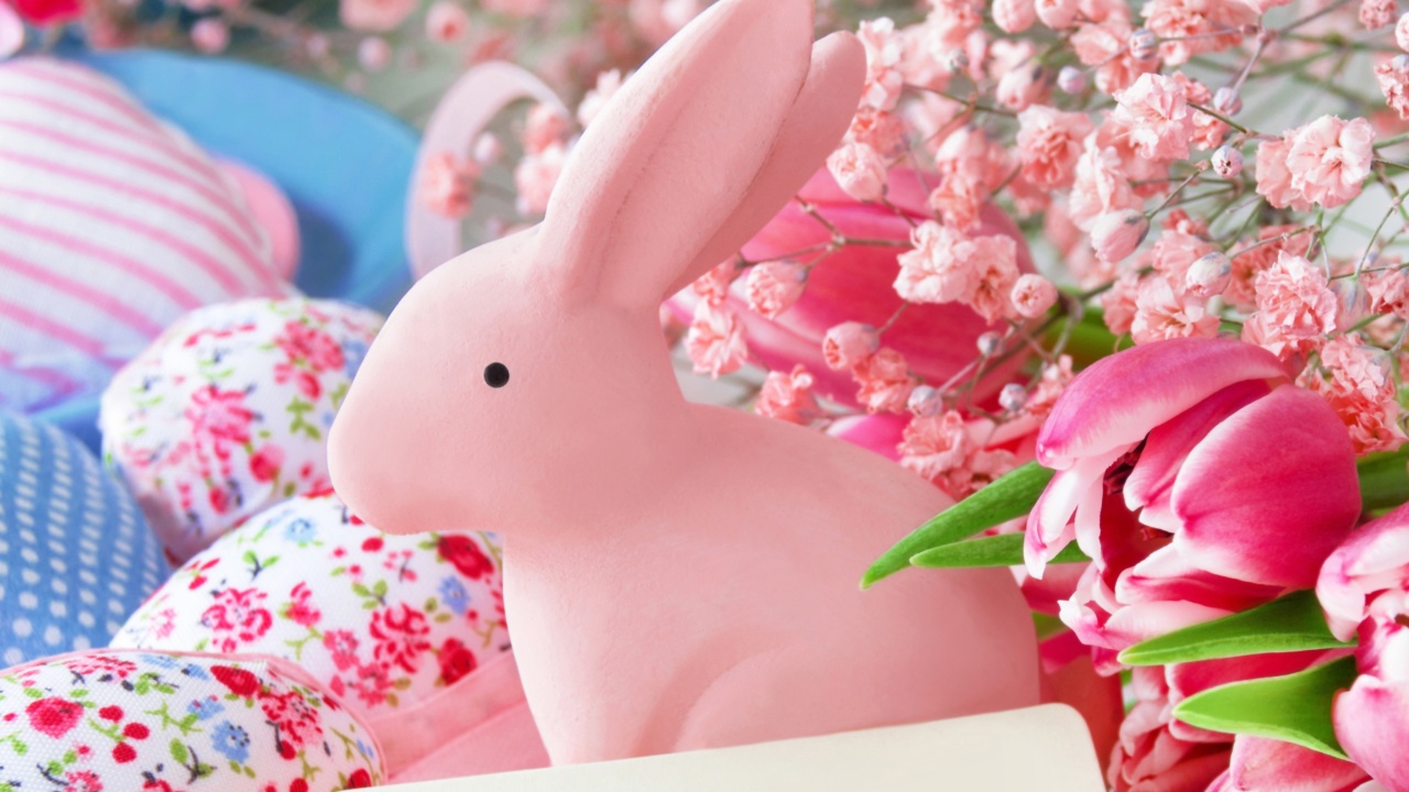 Обои Pastel Easter Decoration 1280x720