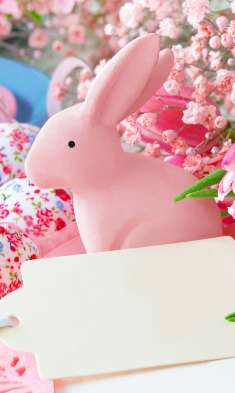 Обои Pastel Easter Decoration 768x1280