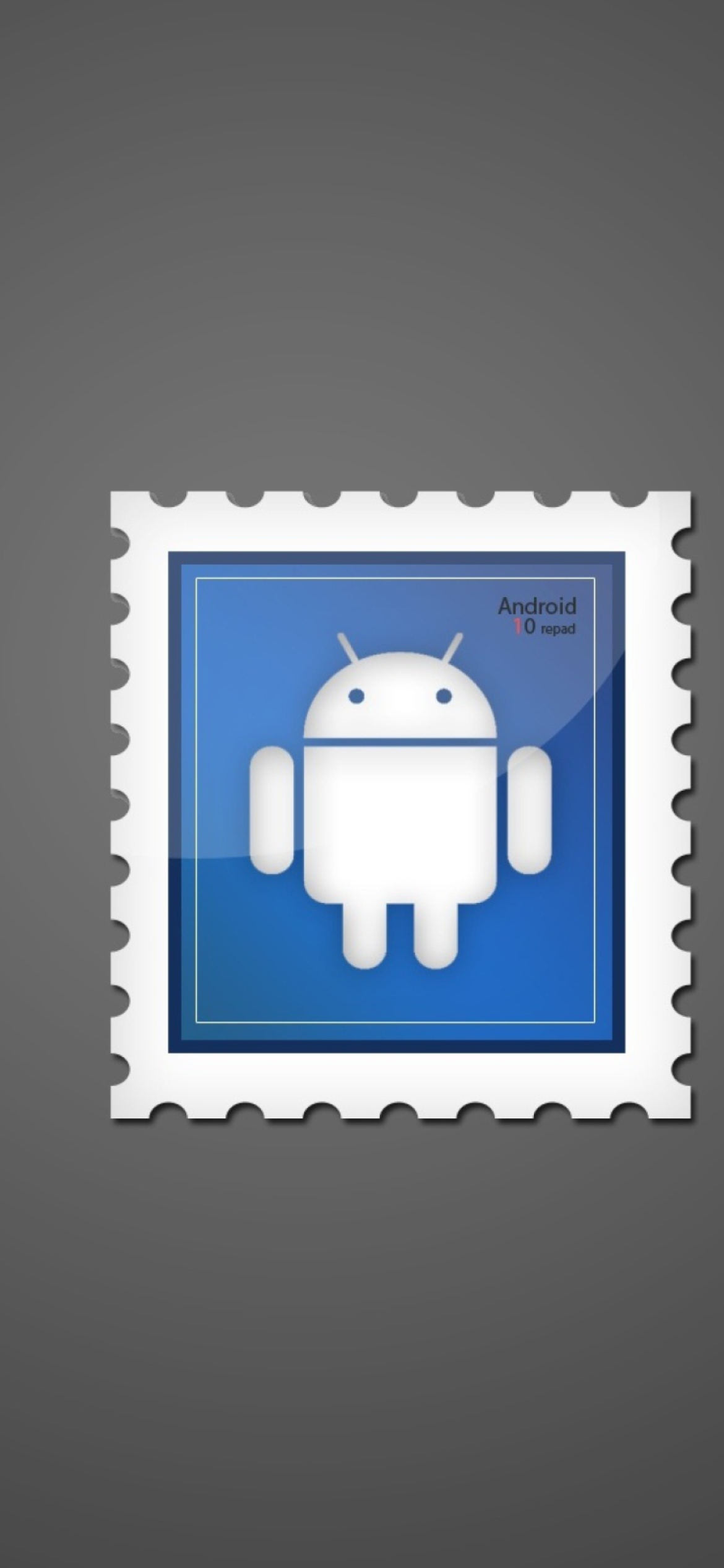 Android Postage Stamp wallpaper 1170x2532