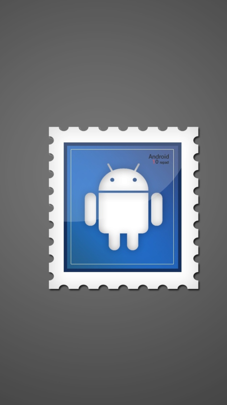 Das Android Postage Stamp Wallpaper 750x1334