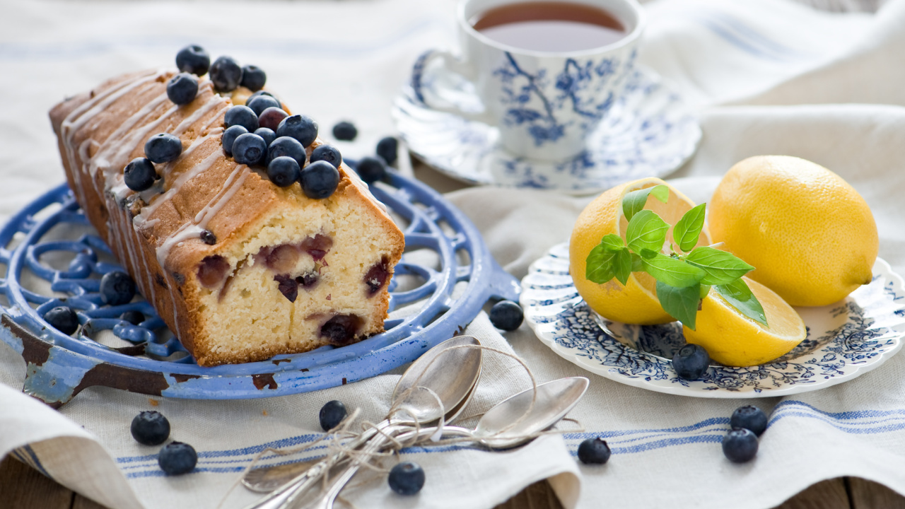 Fondo de pantalla Blueberry Cake 1280x720