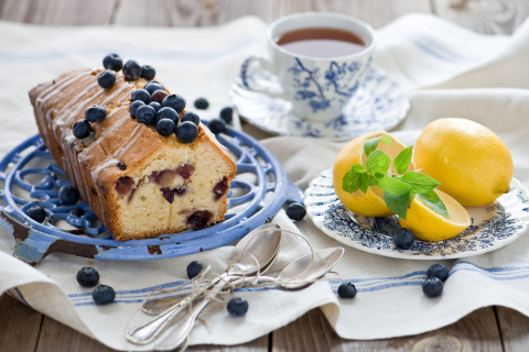 Fondo de pantalla Blueberry Cake 480x320