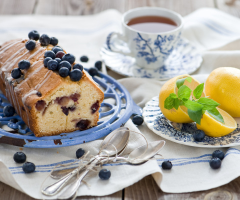 Fondo de pantalla Blueberry Cake 480x400