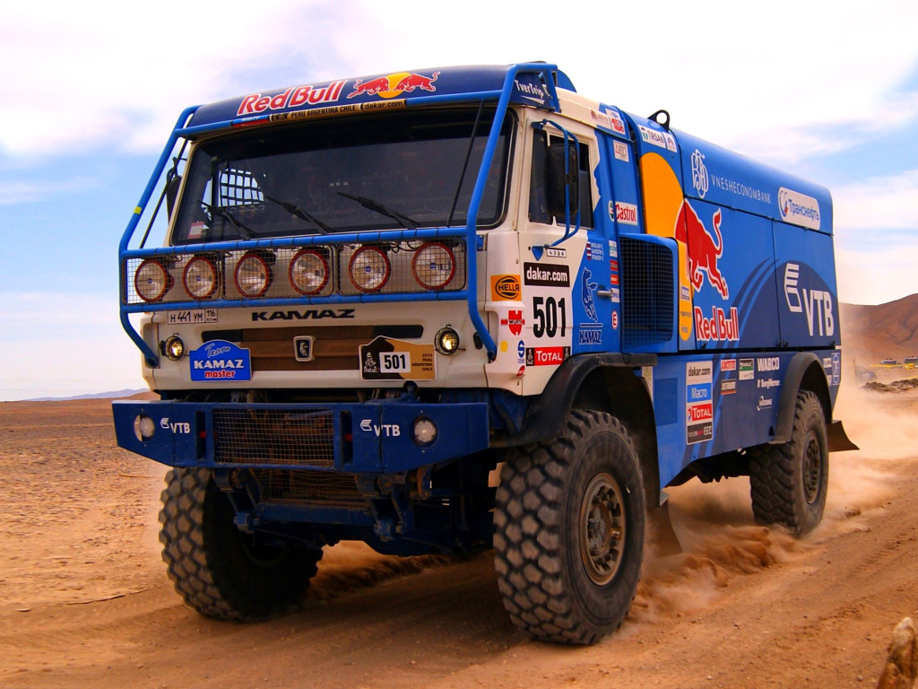Screenshot №1 pro téma Kamaz Dakar Rally Car 1024x768
