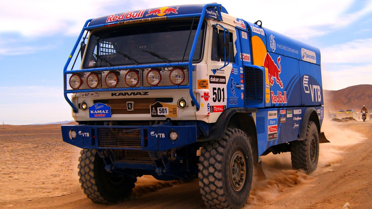 Screenshot №1 pro téma Kamaz Dakar Rally Car 1280x720