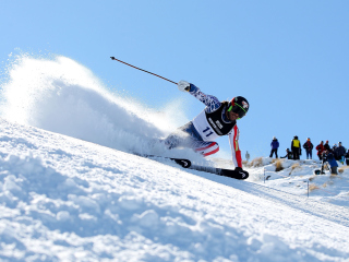 Das Skiing In Sochi Winter Olympics Wallpaper 320x240