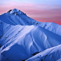 Screenshot №1 pro téma Snowy Mountains And Purple Horizon 208x208
