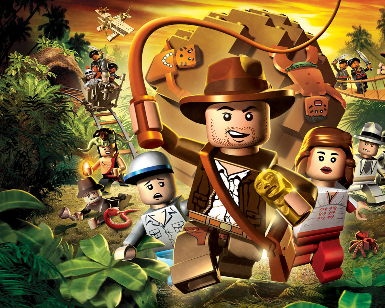 Das Lego Indiana Jones Wallpaper 1280x1024