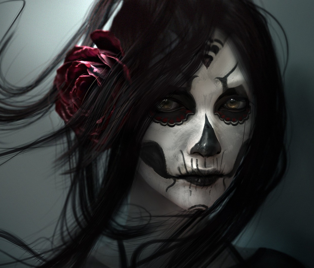 Screenshot №1 pro téma Sugar Skull Face Painting 1200x1024