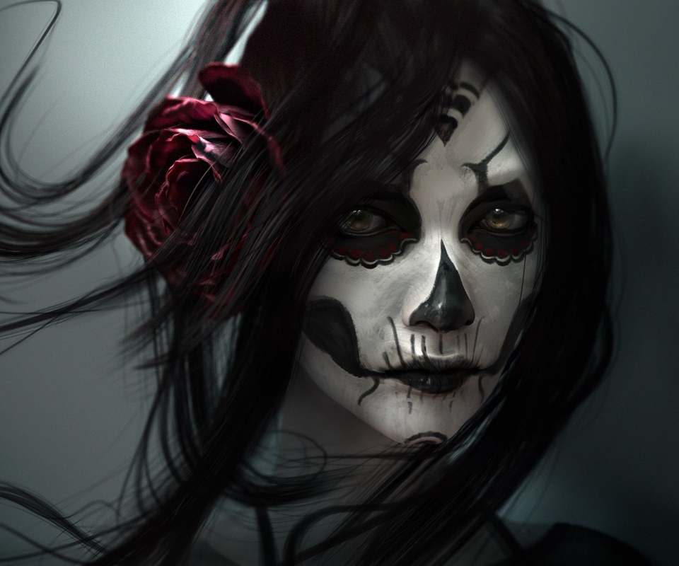Screenshot №1 pro téma Sugar Skull Face Painting 960x800