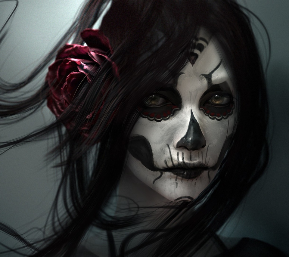 Screenshot №1 pro téma Sugar Skull Face Painting 960x854