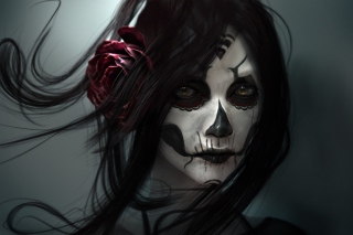Sugar Skull Face Painting - Obrázkek zdarma pro 1600x900