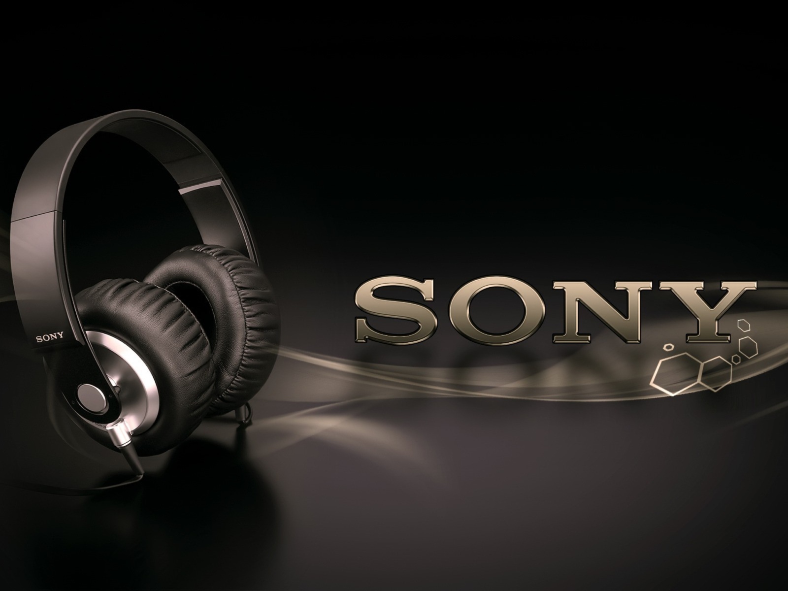 Fondo de pantalla Headphones Bass Sony Extra 1600x1200