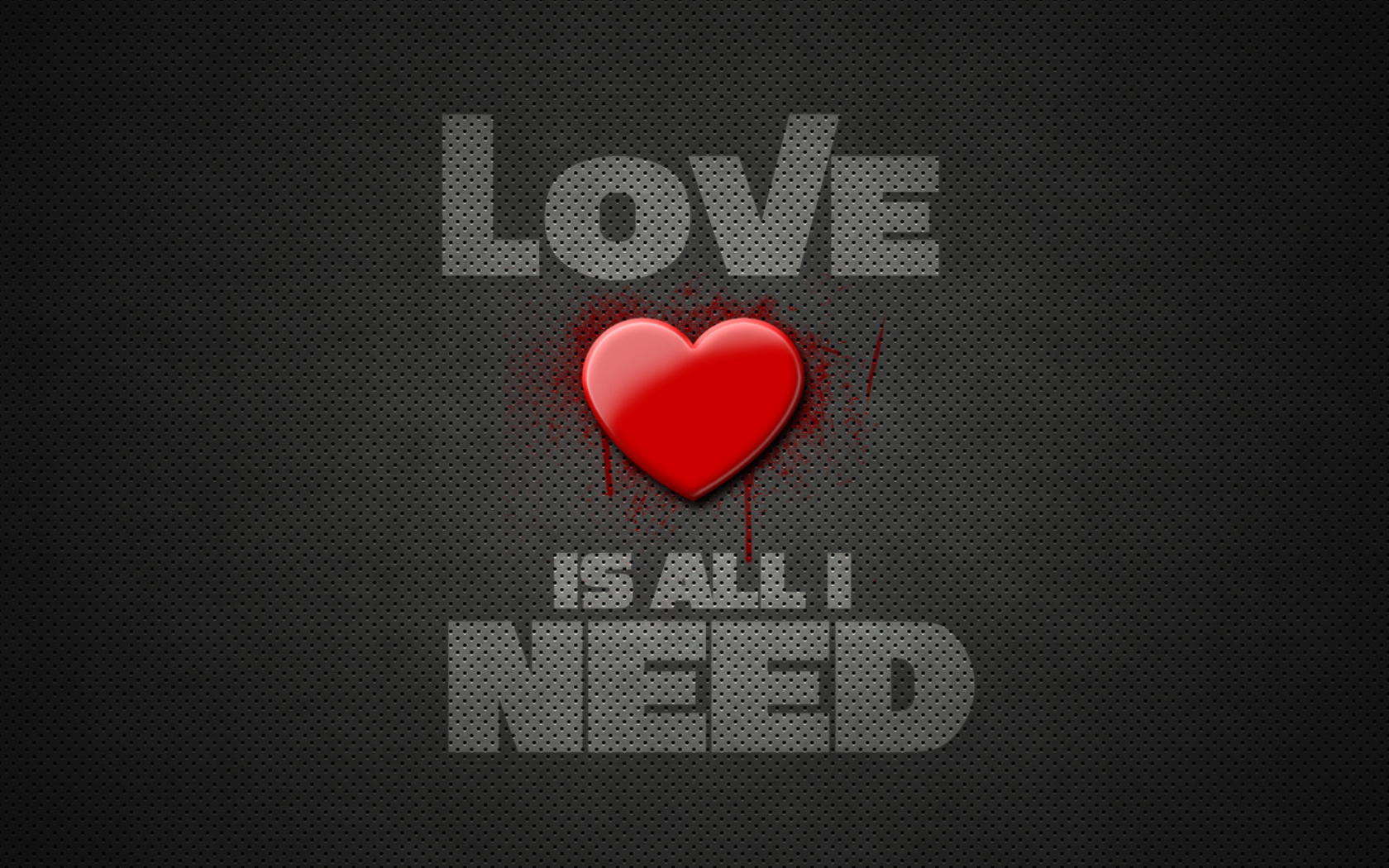 Screenshot №1 pro téma Love Is All I Need 1680x1050