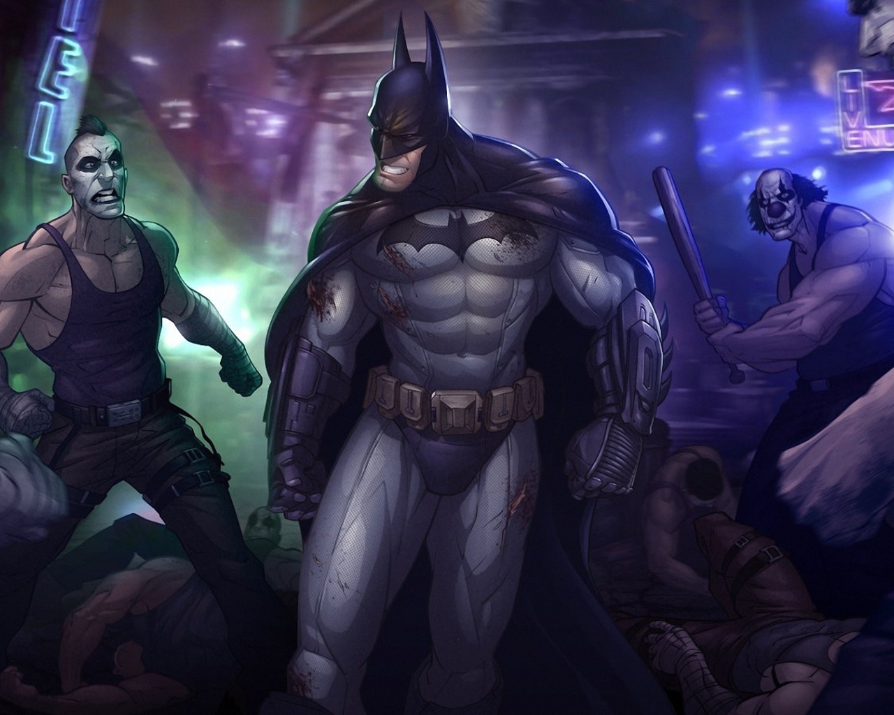 Fondo de pantalla Batman, Arkham City 1280x1024