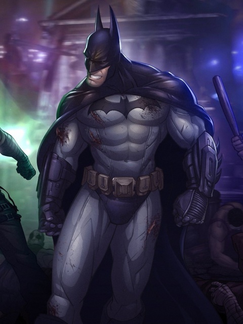 Fondo de pantalla Batman, Arkham City 480x640