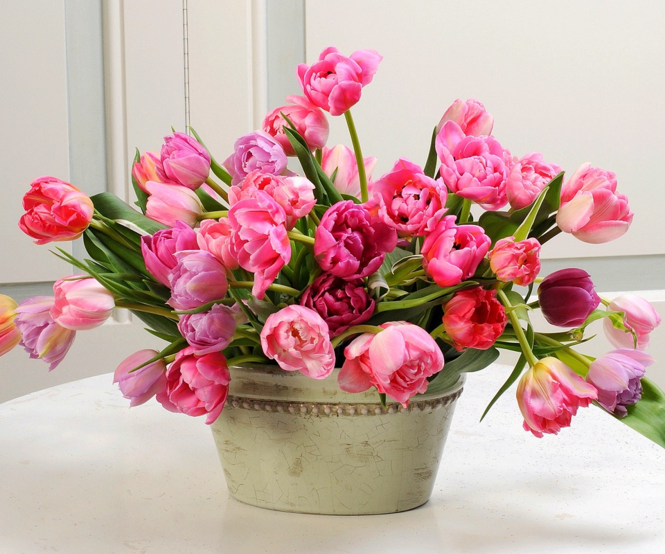 Fondo de pantalla Bouquet of Tulips 960x800