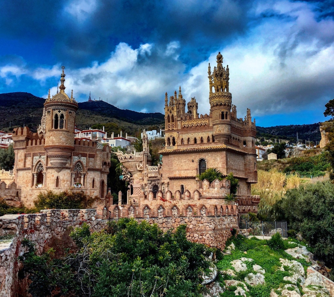 Fondo de pantalla Castillo de Colomares in Spain Benalmadena 1080x960