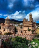 Screenshot №1 pro téma Castillo de Colomares in Spain Benalmadena 128x160