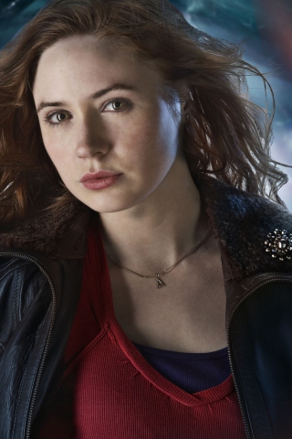 Fondo de pantalla Karen Gillan As Amy Pond 320x480