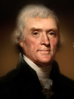 Fondo de pantalla Thomas Jefferson 240x320