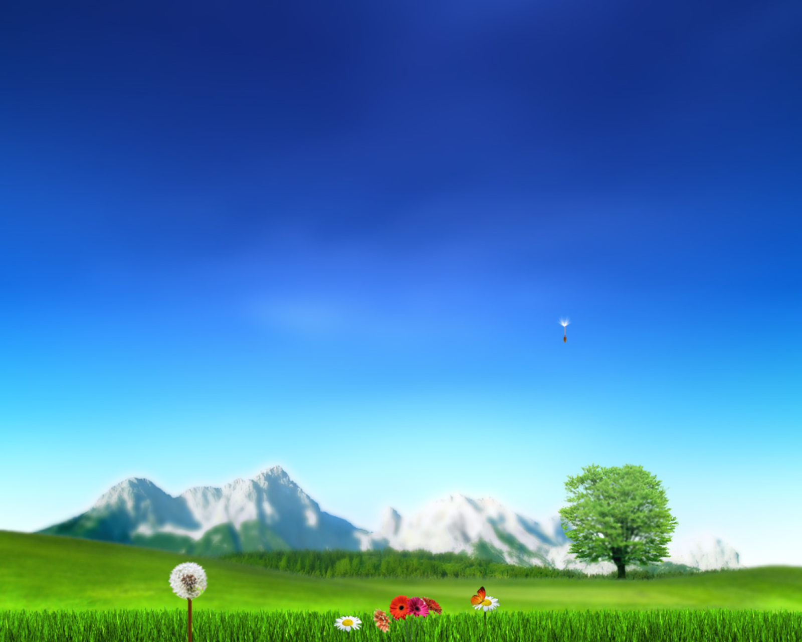 Screenshot №1 pro téma Nature Landscape Blue Sky 1600x1280