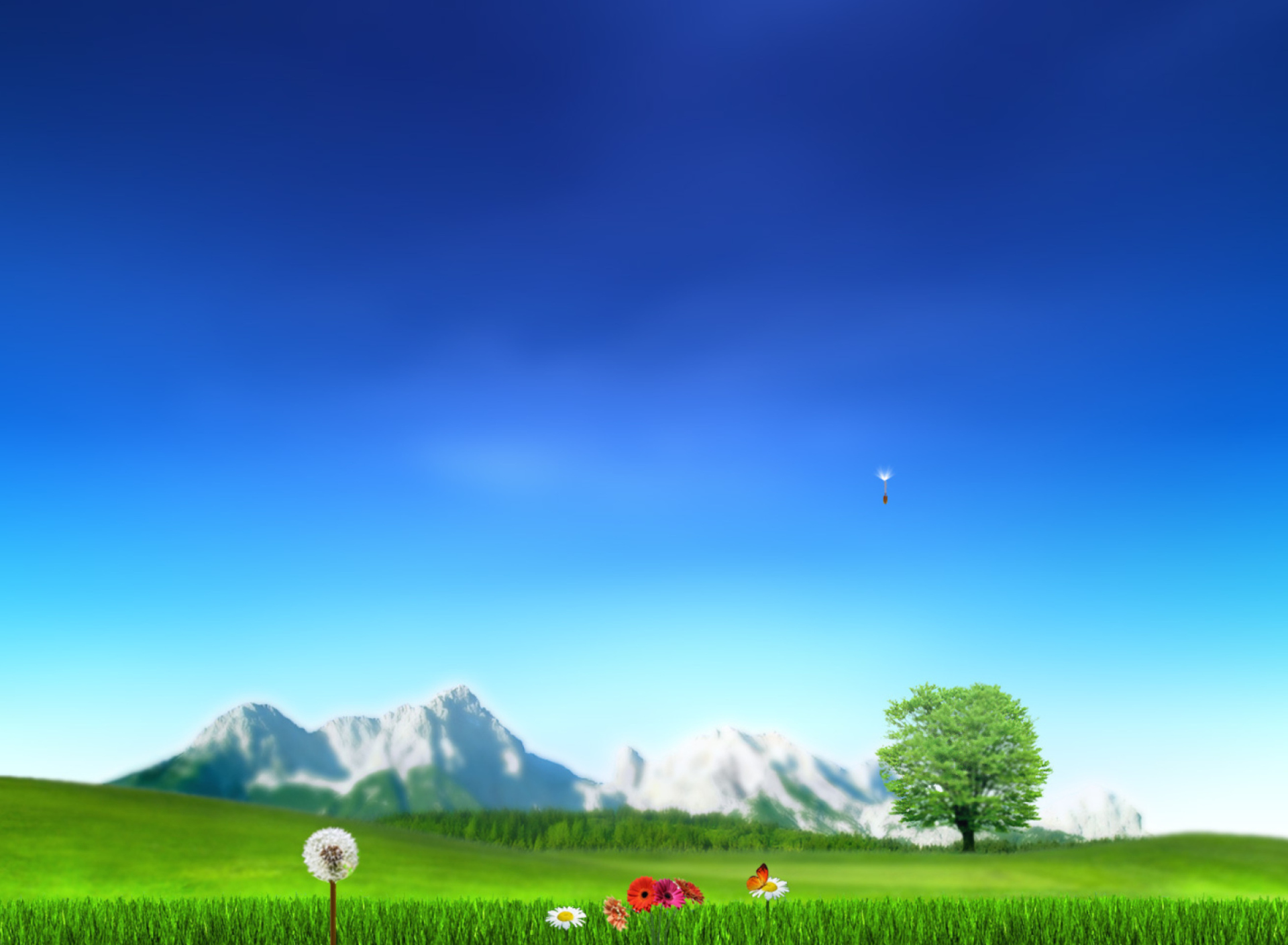 Fondo de pantalla Nature Landscape Blue Sky 1920x1408