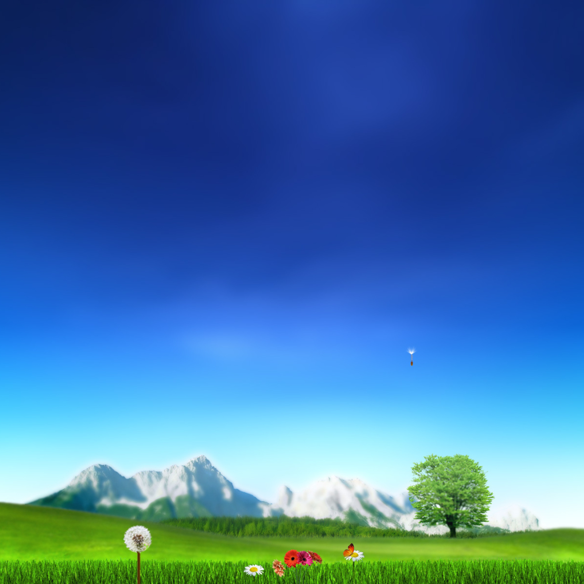 Nature Landscape Blue Sky screenshot #1 2048x2048