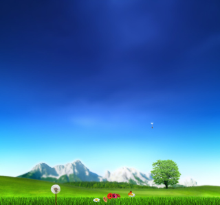 Nature Landscape Blue Sky Background for iPad Air