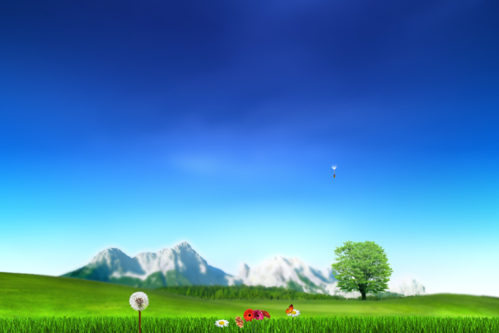 Screenshot №1 pro téma Nature Landscape Blue Sky