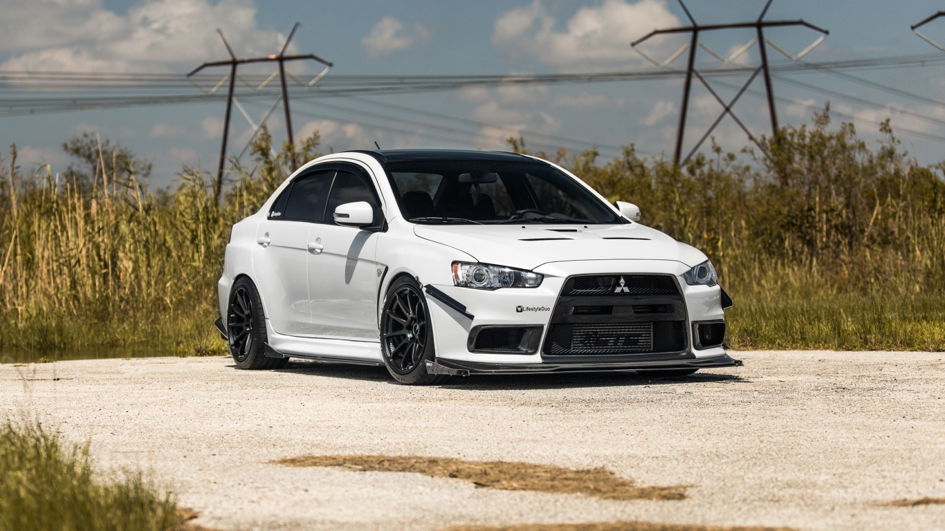 Sfondi Mitsubishi Lancer Evo XI 1366x768