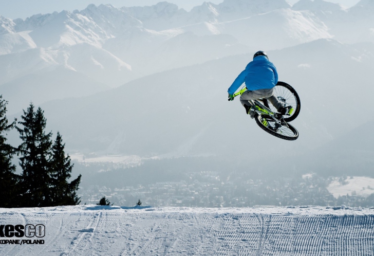 Fondo de pantalla Bike Winter Freeride