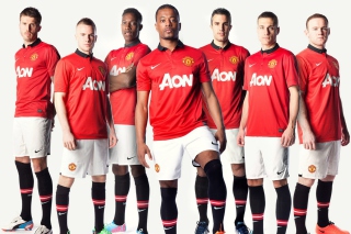 Manchester United Team 2013 - Obrázkek zdarma pro HTC Desire