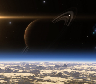 Saturn - Planet with Ring - Obrázkek zdarma pro 208x208