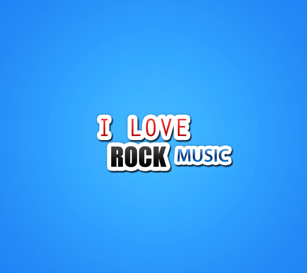 Fondo de pantalla I Love Rock Music 1080x960