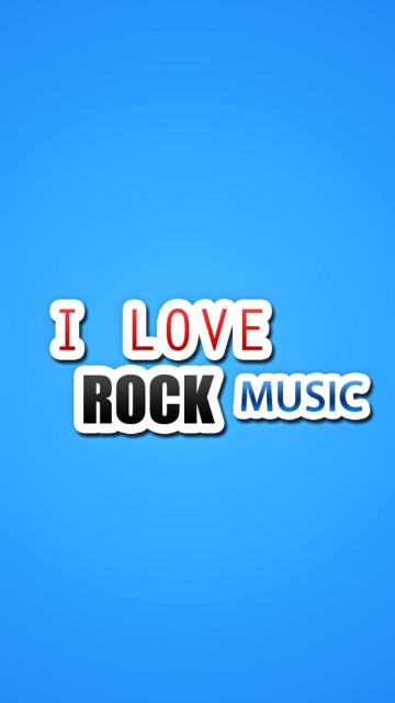 Sfondi I Love Rock Music 360x640