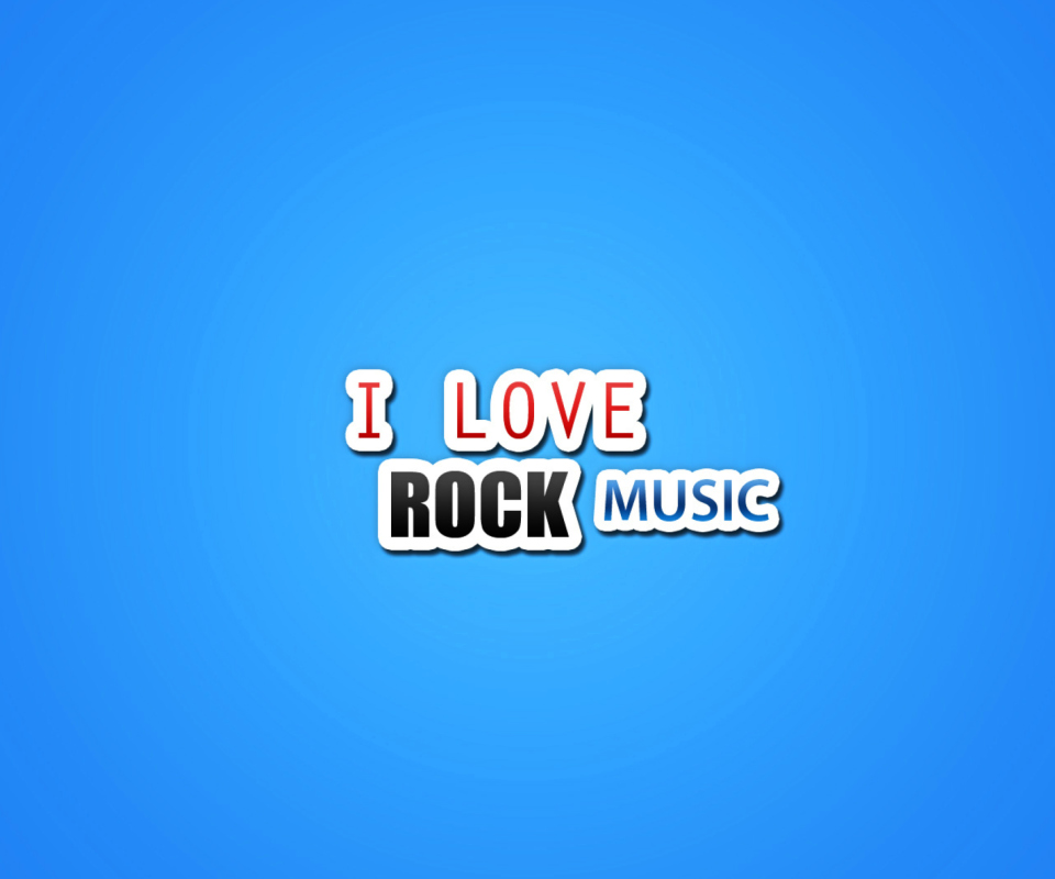 Обои I Love Rock Music 960x800