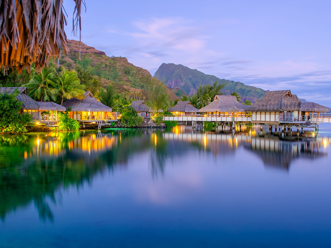 Sfondi French Polynesia Beach Resort 1152x864