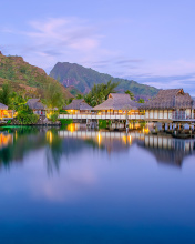 Fondo de pantalla French Polynesia Beach Resort 176x220