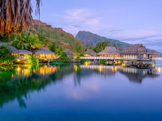 Fondo de pantalla French Polynesia Beach Resort 320x240