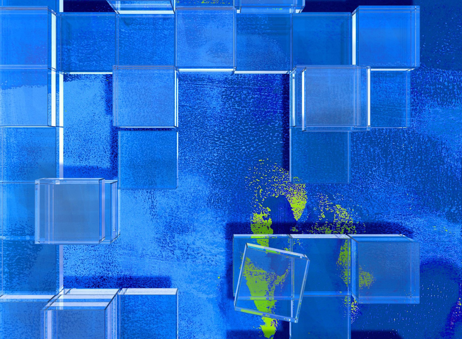 Blue Squares wallpaper 1920x1408