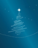 Screenshot №1 pro téma Blue Xmas Tree 128x160