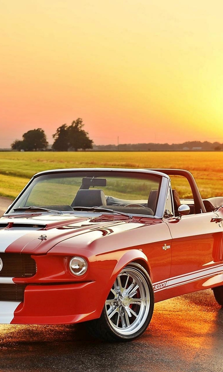 Обои 1965 Ford Mustang Convertible 768x1280